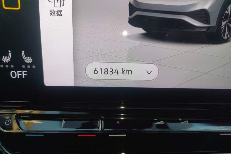 Used Volkswagen ID.4 X 2021 Pure+ Long-Range Edition Odometer Close Up
