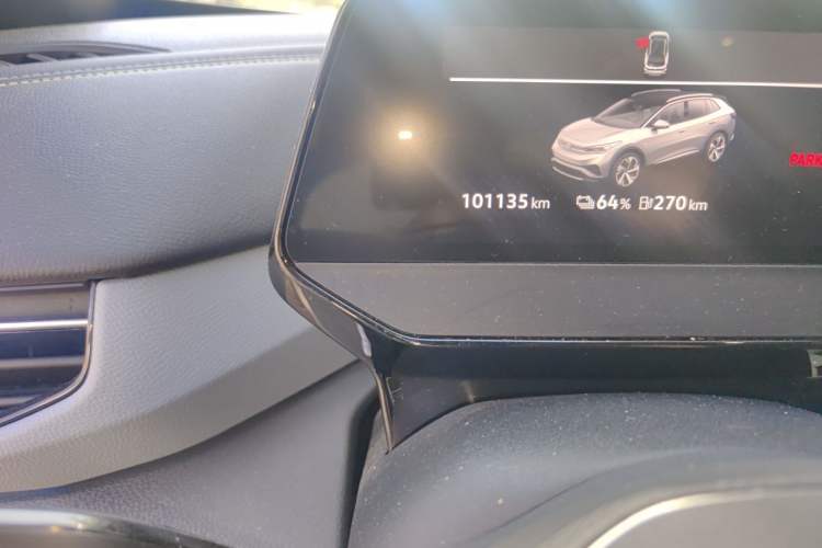 Used Volkswagen ID.4 X 2021 Pro Smart Long-Range Edition Odometer Close Up