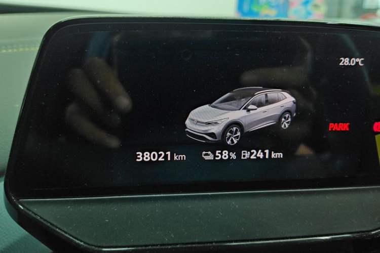 Used Volkswagen ID.4 X 2021 Pro Smart Long-Range Edition Odometer Close Up