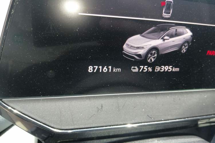 Used Volkswagen ID.4 X 2021 Pro Smart Long-Range Edition Odometer Close Up