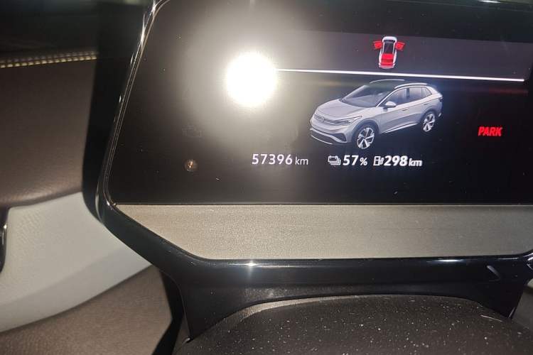 Used Volkswagen ID.4 X 2021 Pro Smart Long-Range Edition Odometer Close Up