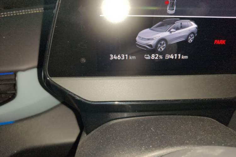 Used Volkswagen ID.4 X 2021 Pro Smart Long-Range Edition Odometer Close Up