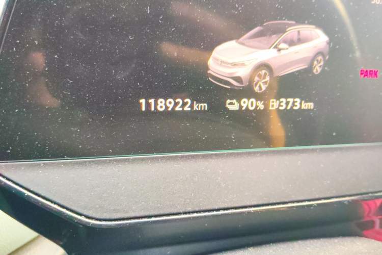 Used Volkswagen ID.4 X 2021 1st Edition ID. First Impression Edition Odometer Close Up