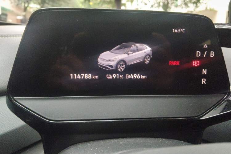 Used Volkswagen ID.4 X 2021 Pure+ Long-Range Edition Odometer Close Up