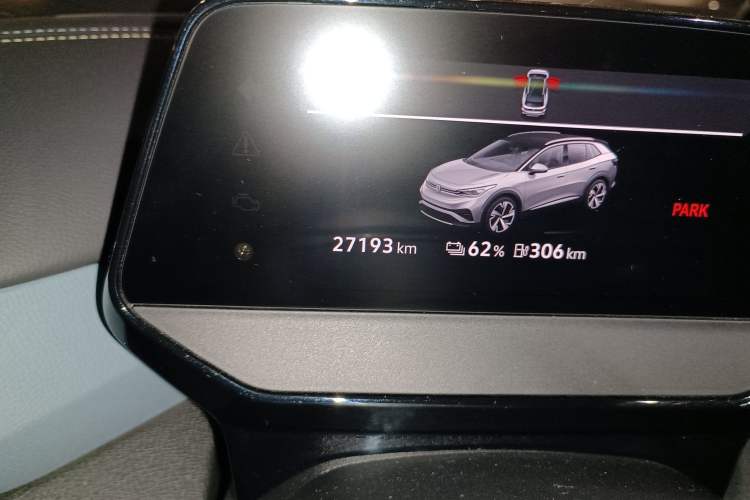 Used Volkswagen ID.4 X 2021 Pro Smart Long-Range Edition Odometer Close Up