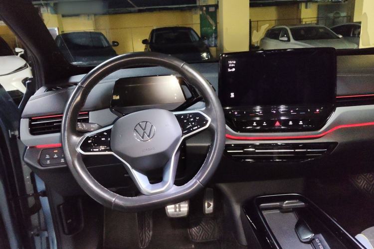 Used Volkswagen ID.4 X 2021 Kinergy All-Wheel Drive Early-Bird Edition Steering Wheel