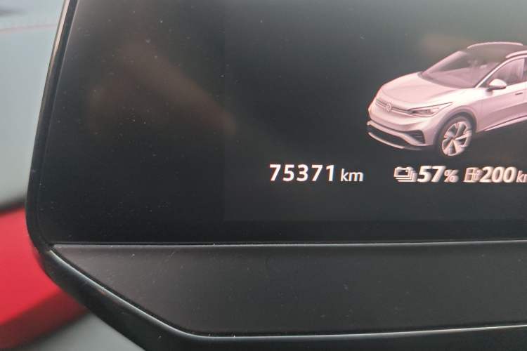 Used Volkswagen ID.4 X 2021 Pure Edition Odometer Close Up