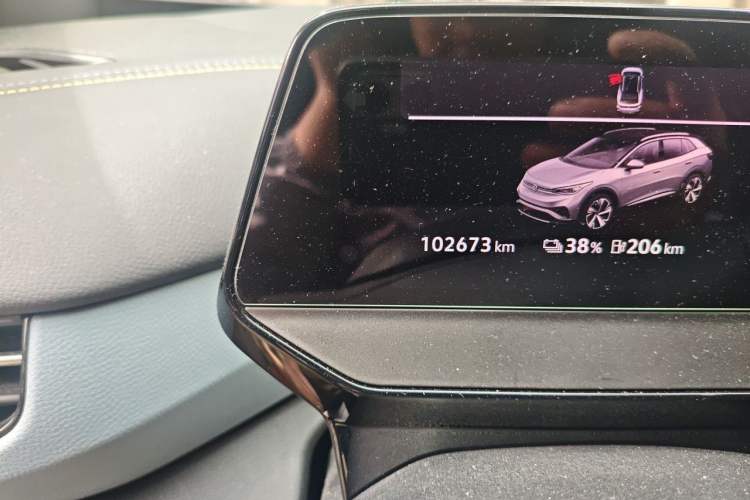 Used Volkswagen ID.4 X 2021 Pro Smart Long-Range Edition Odometer Close Up