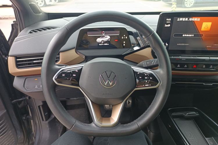 Used Volkswagen ID.4 X 2021 Prime Kinergy Four-Wheel Drive Edition Steering Wheel