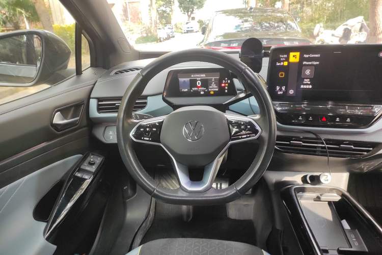 Used Volkswagen ID.4 X 2021 Kinergy All-Wheel Drive Early-Bird Edition Steering Wheel