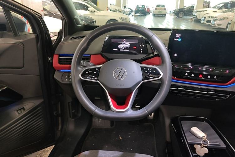 Used Volkswagen ID.4 X 2021 Prime Kinergy Four-Wheel Drive Edition Steering Wheel