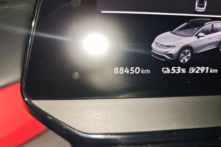 Used Volkswagen ID.4 X 2021 1st Edition ID. First Impression Edition Odometer Close Up