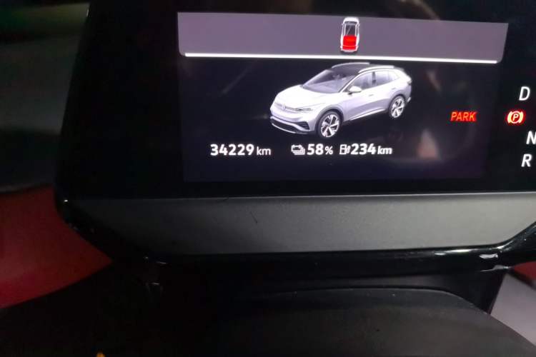 Used Volkswagen ID.4 X 2021 Pure Edition Odometer Close Up