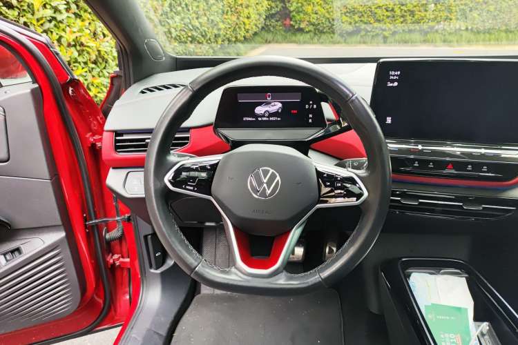 Used Volkswagen ID.4 X 2021 Prime Kinergy Four-Wheel Drive Edition Steering Wheel