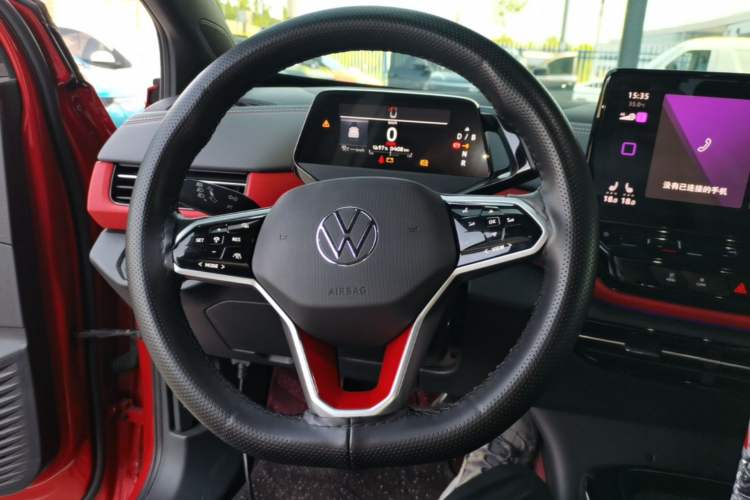 Used Volkswagen ID.4 X 2021 Kinergy All-Wheel Drive Early-Bird Edition Steering Wheel
