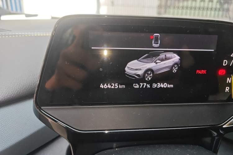 Used Volkswagen ID.4 X 2021 Pro Smart Long-Range Edition Odometer Close Up