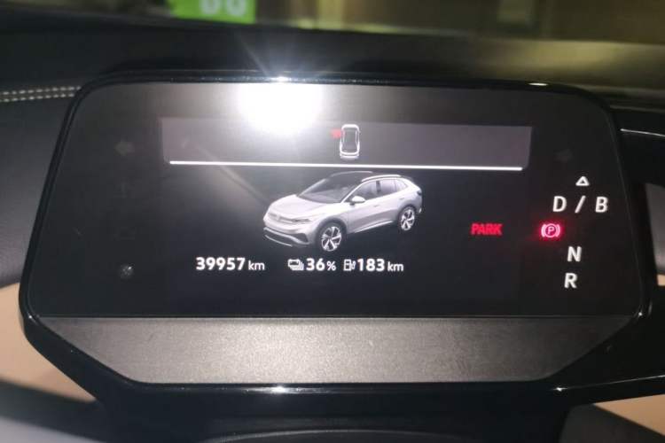 Used Volkswagen ID.4 X 2021 Pure+ Long-Range Edition Odometer Close Up