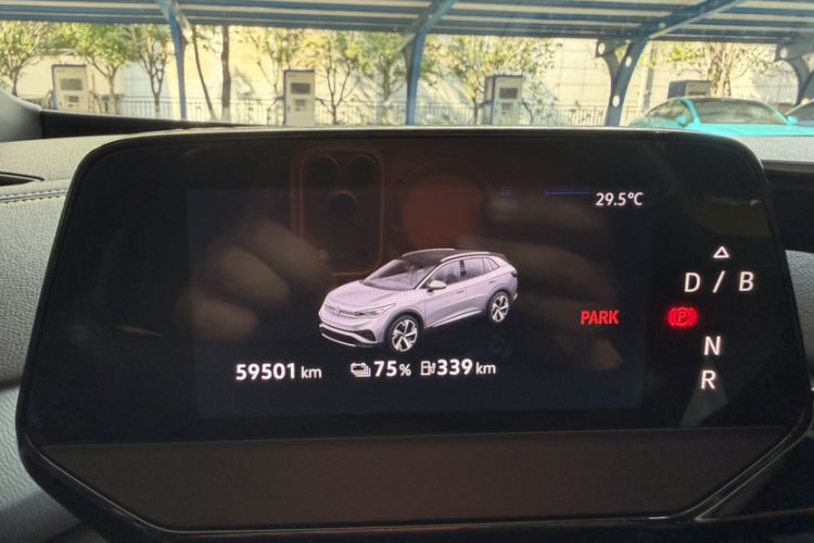Used Volkswagen ID.4 X 2021 1st Edition ID. First Impression Edition Odometer Close Up