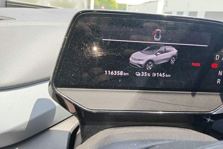 Used Volkswagen ID.4 X 2021 1st Edition ID. First Impression Edition Odometer Close Up