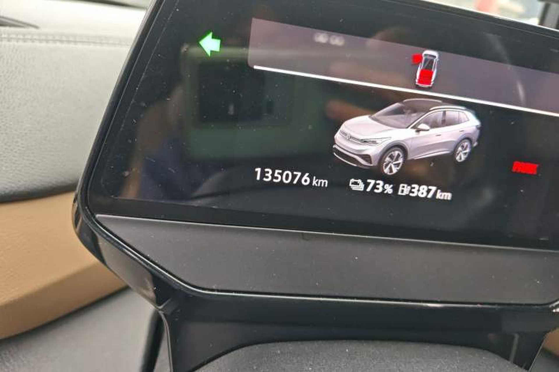 Used Volkswagen ID.4 X 2021 Pro Smart Long-Range Edition Odometer Close Up