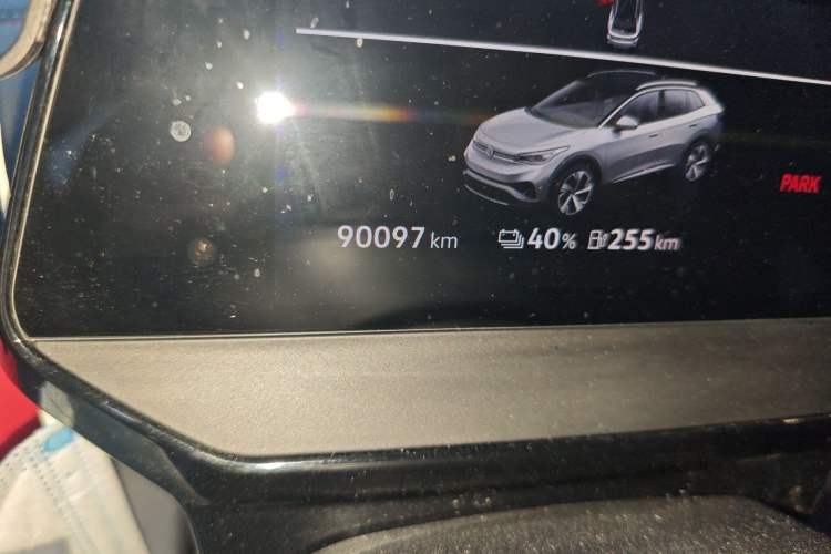 Used Volkswagen ID.4 X 2021 Pro Smart Long-Range Edition Odometer Close Up