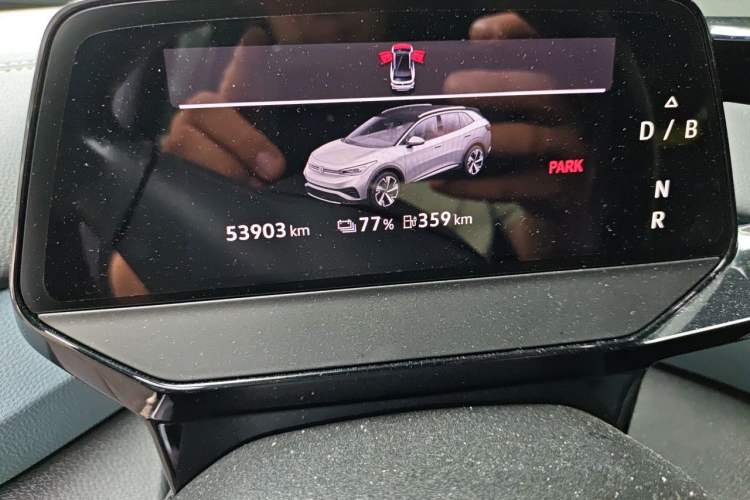 Used Volkswagen ID.4 X 2021 Pro Smart Long-Range Edition Odometer Close Up