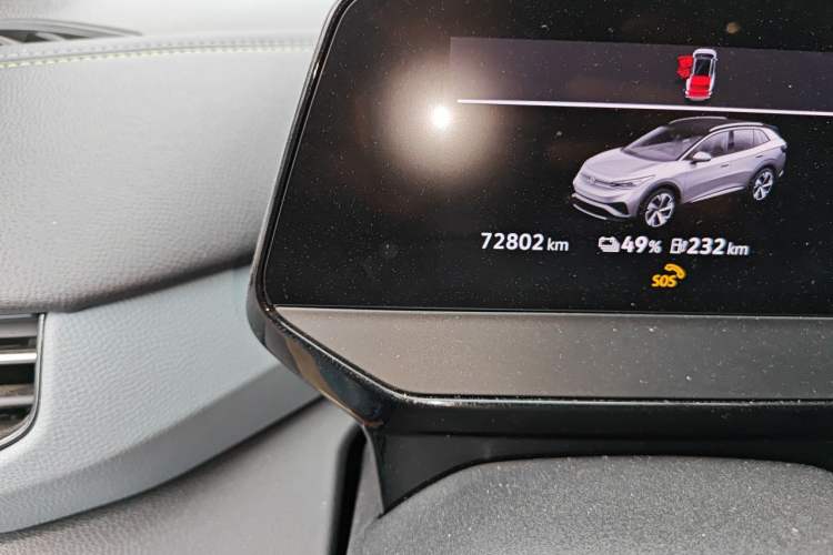 Used Volkswagen ID.4 X 2021 Pure+ Long-Range Edition Odometer Close Up