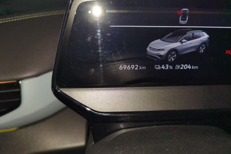 Used Volkswagen ID.4 X 2021 1st Edition ID. First Impression Edition Odometer Close Up