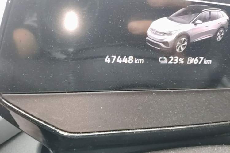 Used Volkswagen ID.4 X 2022 Pure Smart Edition Odometer Close Up
