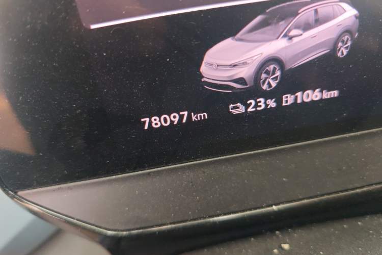 Used Volkswagen ID.4 X 2022 Intelligent Long-Range Version Odometer Close Up