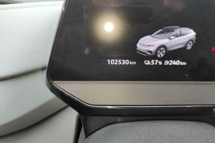 Used Volkswagen ID.4 X 2022 Intelligent Long-Range Version Odometer Close Up