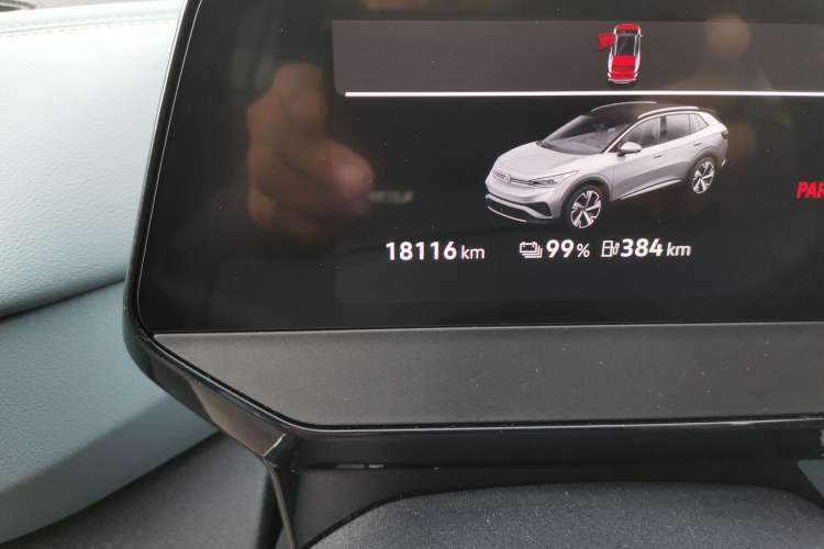 Used Volkswagen ID.4 X 2022 Intelligent Long-Range Version Odometer Close Up