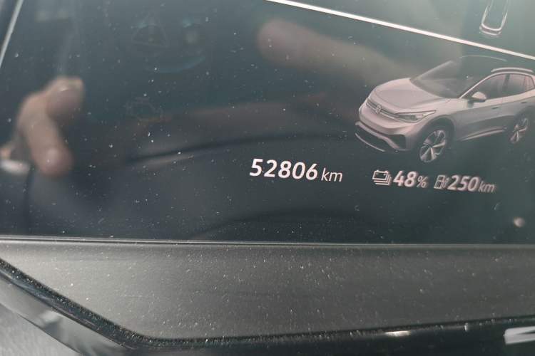Used Volkswagen ID.4 X 2022 Pure Long-Range Version Odometer Close Up