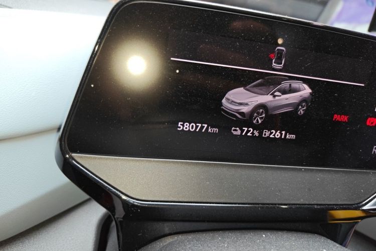 Used Volkswagen ID.4 X 2022 Pure Long-Range Version Odometer Close Up