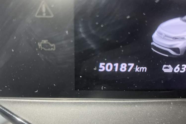Used Volkswagen ID.4 X 2022 Pure Smart Edition Odometer Close Up