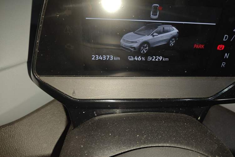 Used Volkswagen ID.4 X 2022 Pure Long-Range Version Odometer Close Up