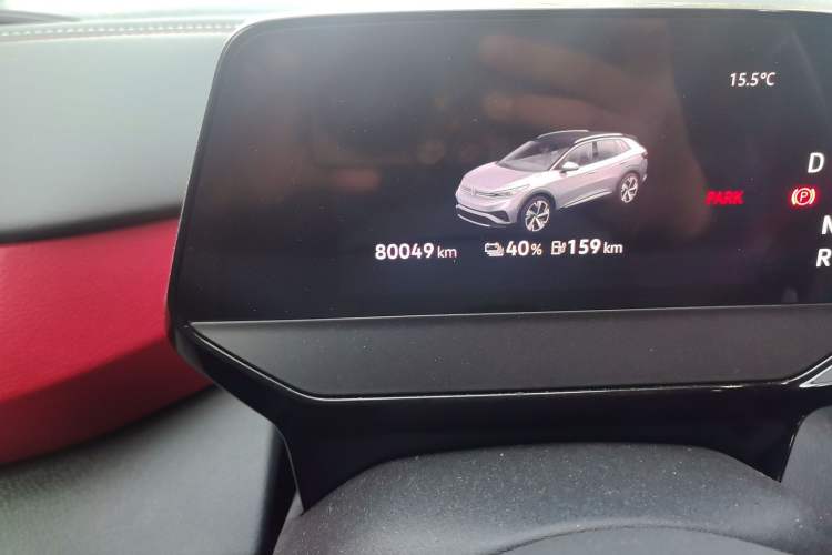Used Volkswagen ID.4 X 2022 Pure Long-Range Version Odometer Close Up
