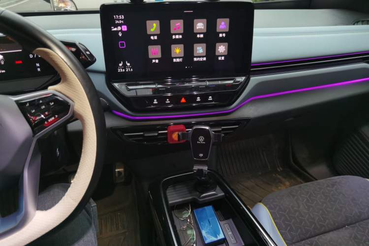 Used Volkswagen ID.4 X 2022 Smart Enjoyment Long-Range Edition Audio And AC Panel
