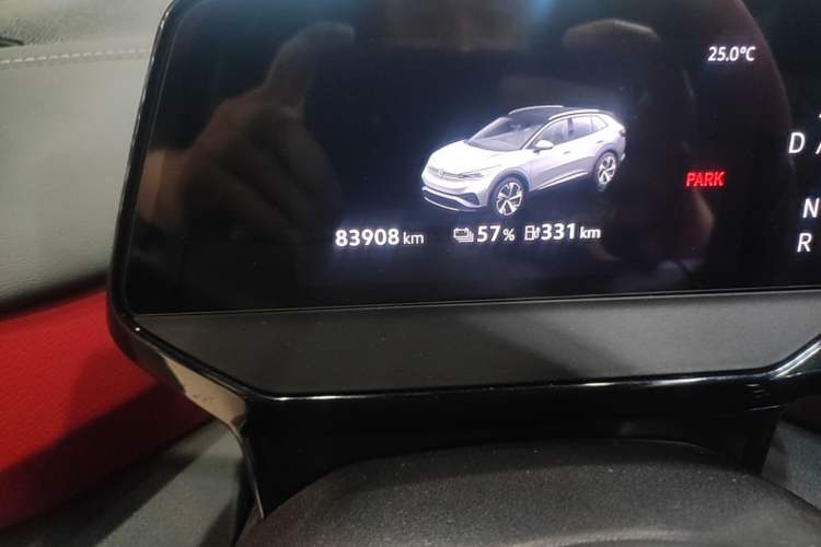 Used Volkswagen ID.4 X 2022 Pure Long-Range Version Odometer Close Up