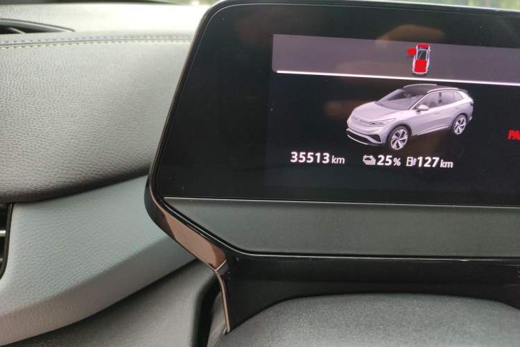 Used Volkswagen ID.4 X 2022 Pure Long-Range Version Odometer Close Up