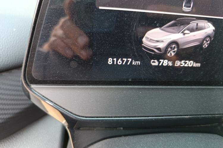 Used Volkswagen ID.4 X 2023 Ultra-Intelligent Long-Range Version Odometer Close Up