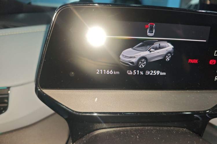 Used Volkswagen ID.4 X 2023 Ultra-Intelligent Long-Range Version Odometer Close Up