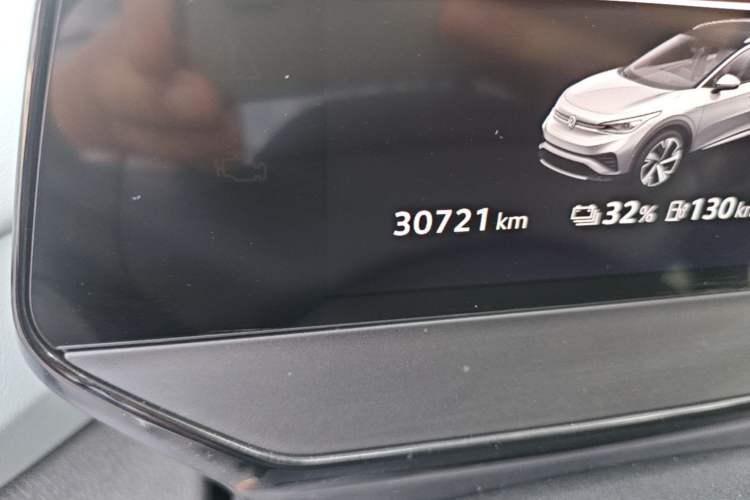 Used Volkswagen ID.4 X 2023 Upgraded Model Pure Long-Range Version Odometer Close Up