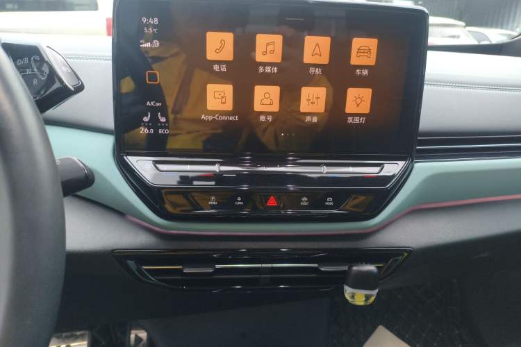 Used Volkswagen ID.4 X 2023 Ultra-Intelligent Long-Range Version Audio And AC Panel