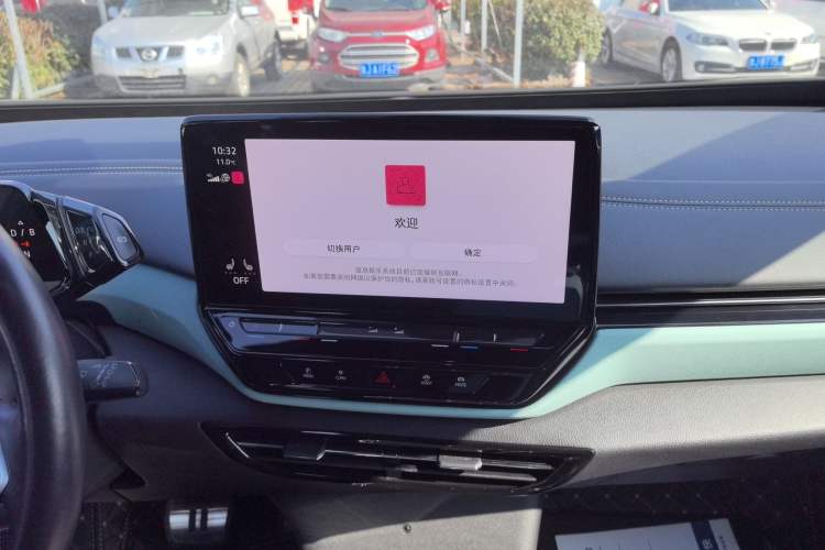 Used Volkswagen ID.4 X 2023 Ultra-Intelligent Long-Range Version Audio And AC Panel