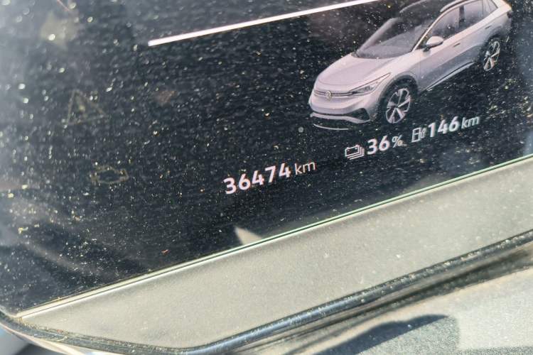 Used Volkswagen ID.4 X 2023 Ultra-Intelligent Long-Range Version Odometer Close Up