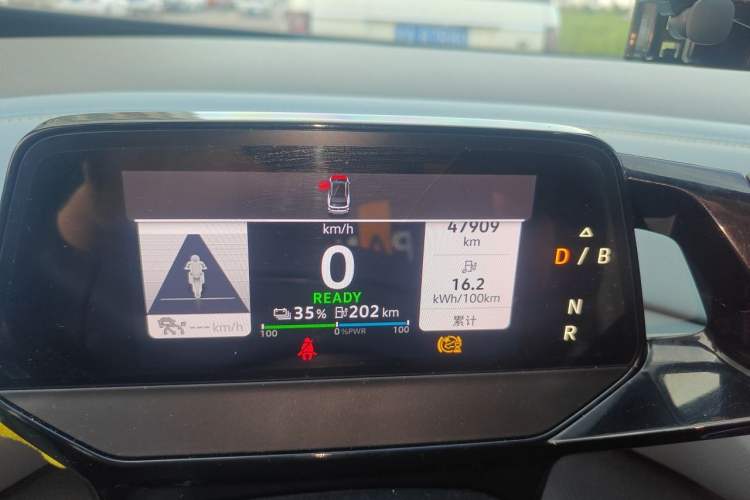 Used Volkswagen ID.4 X 2023 Pure Long-Range Version Odometer Close Up
