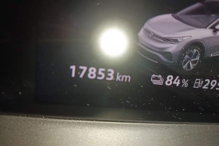Used Volkswagen ID.4 X 2023 Pure Smart Edition Odometer Close Up