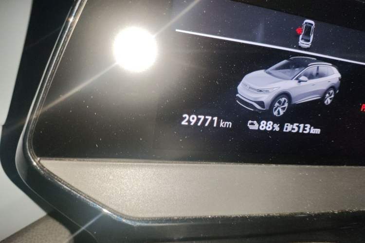 Used Volkswagen ID.4 X 2023 Upgraded Model Pure Long-Range Version Odometer Close Up