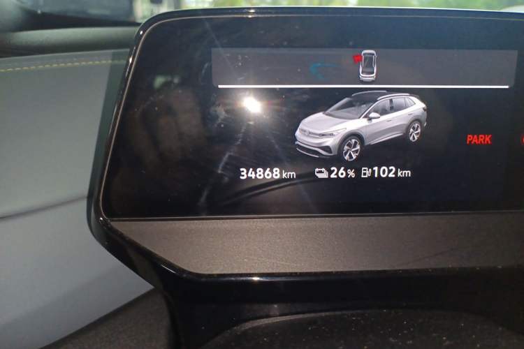 Used Volkswagen ID.4 X 2023 Pure Smart Edition Odometer Close Up